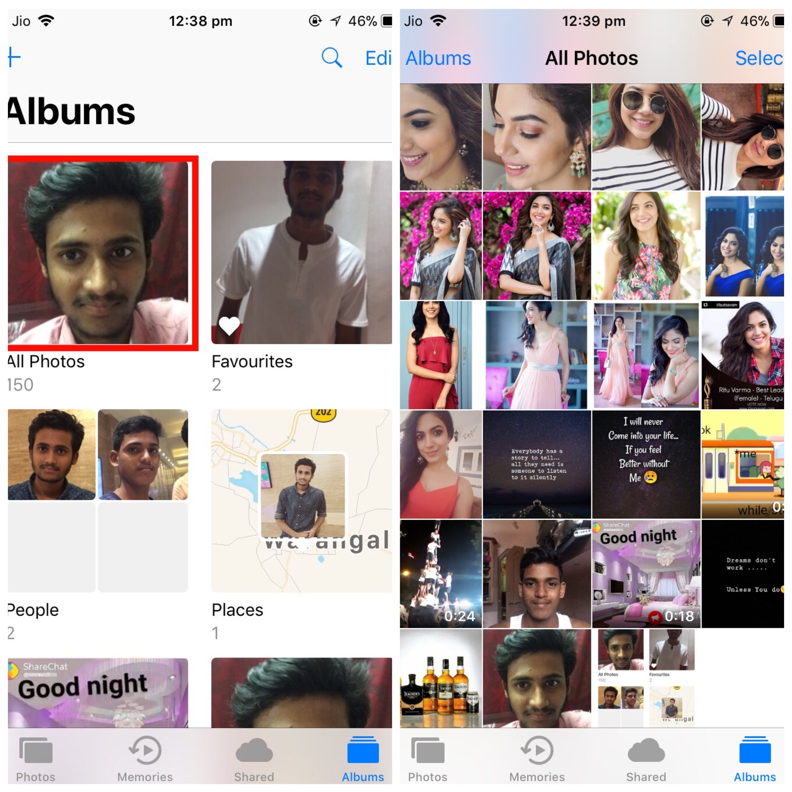 how to hide photos on iphone