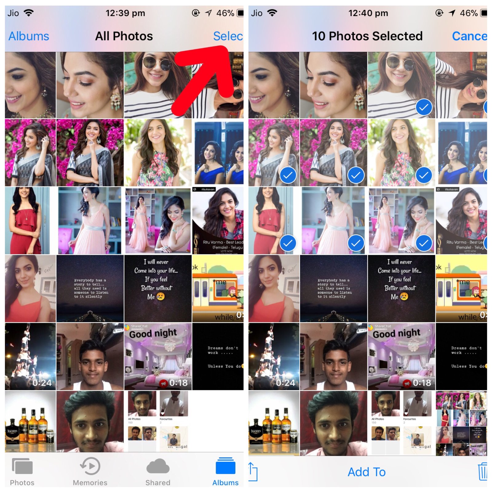 how to hide photos on iphone