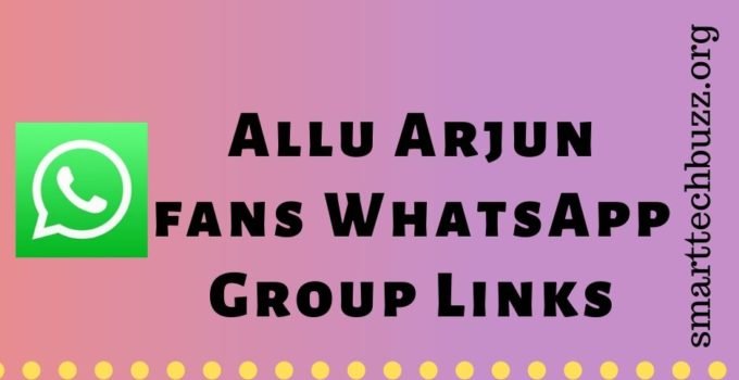 Allu Arjun fans WhatsApp Group Links