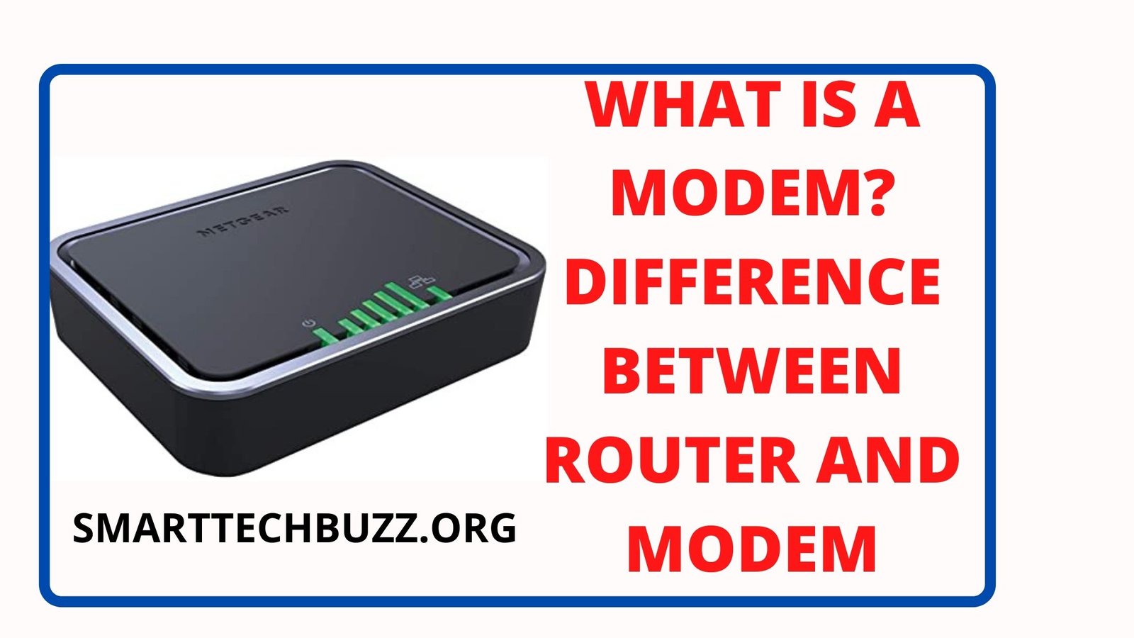 What is the difference between a modem and a router?